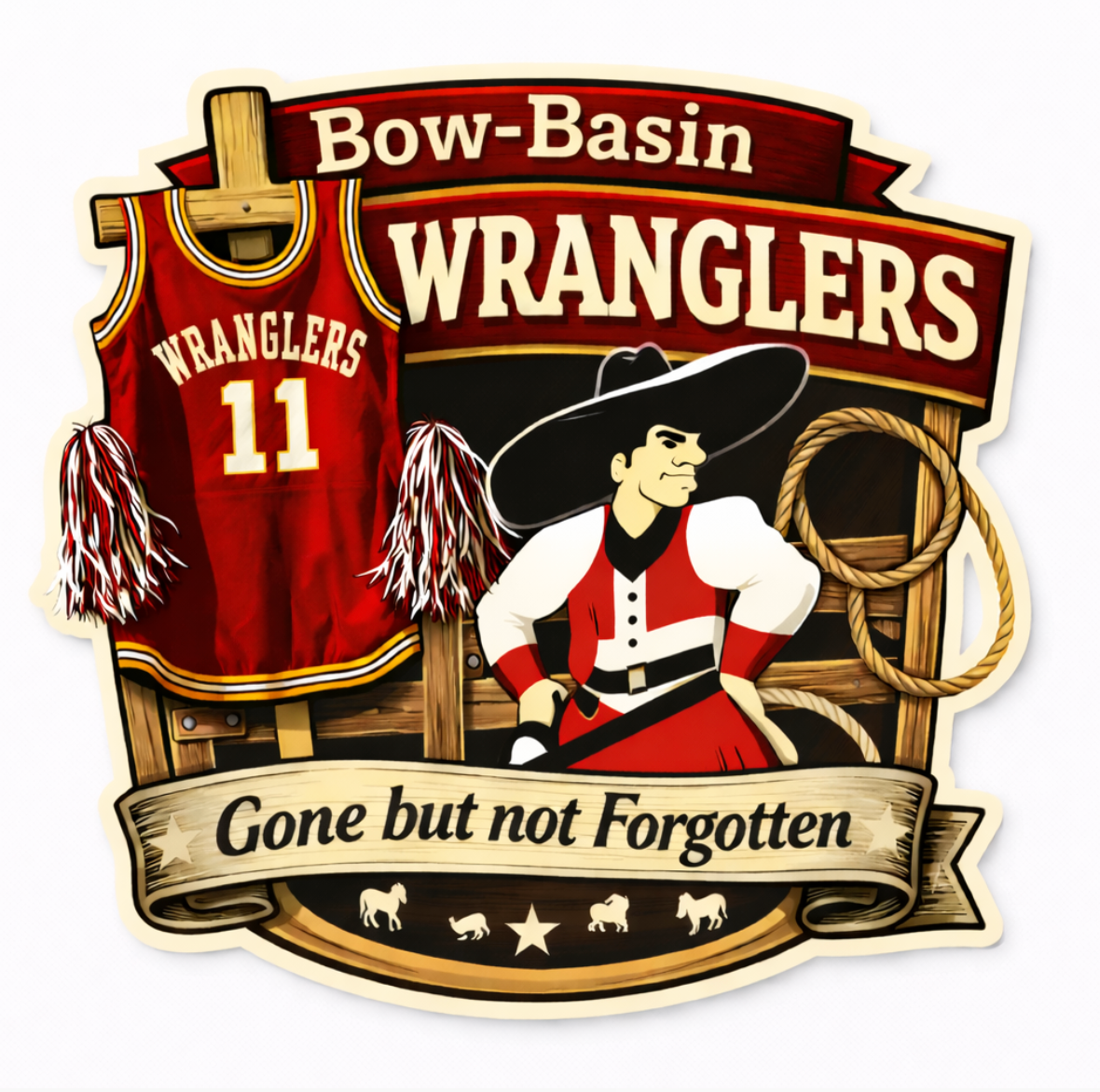 Bow-Basin Memorial Jerseys Stickers