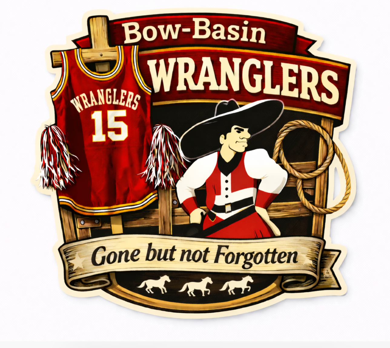 Bow-Basin Memorial Jerseys Stickers